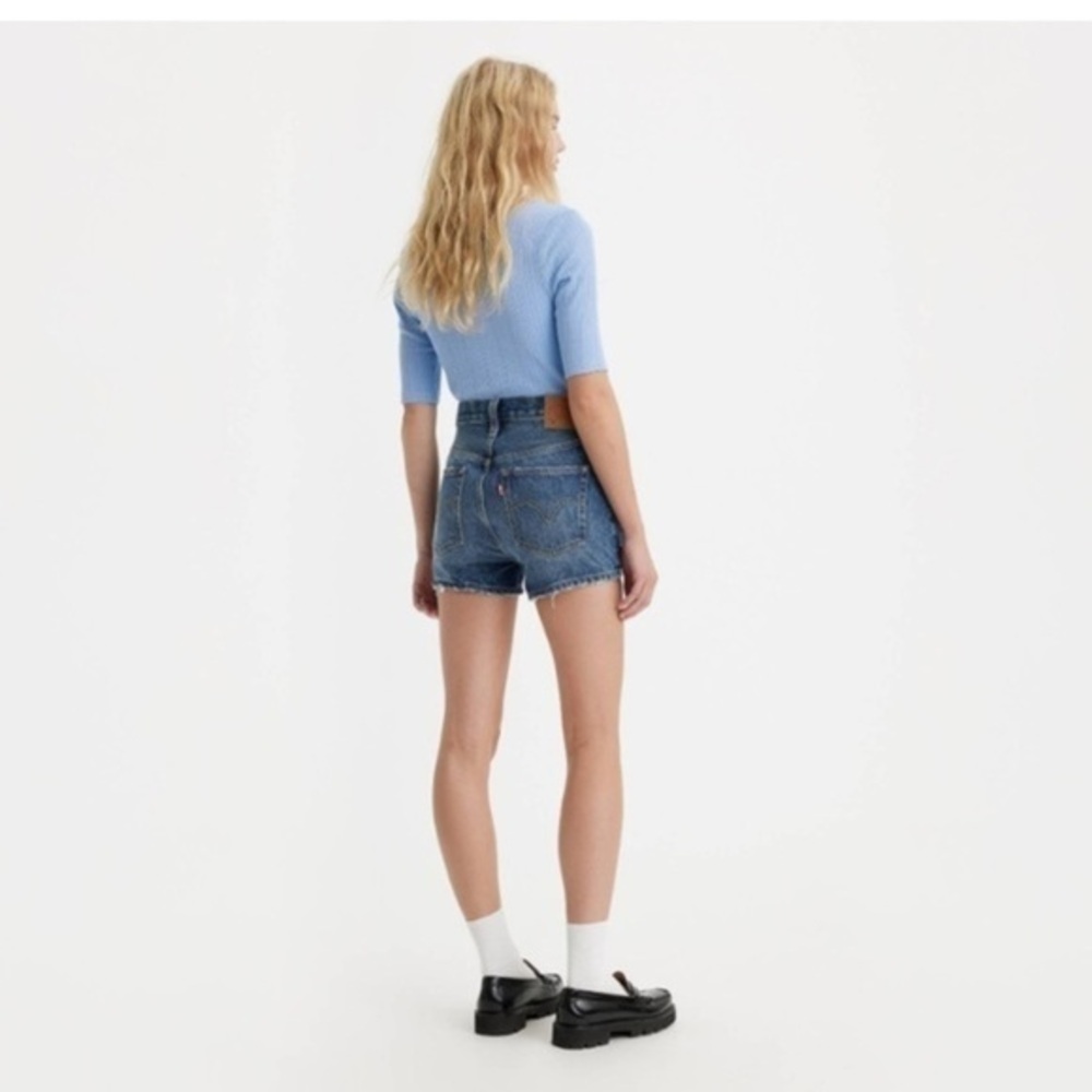 Levi’s 501 Highrise Blue Denim Shorts Cotton Size 23